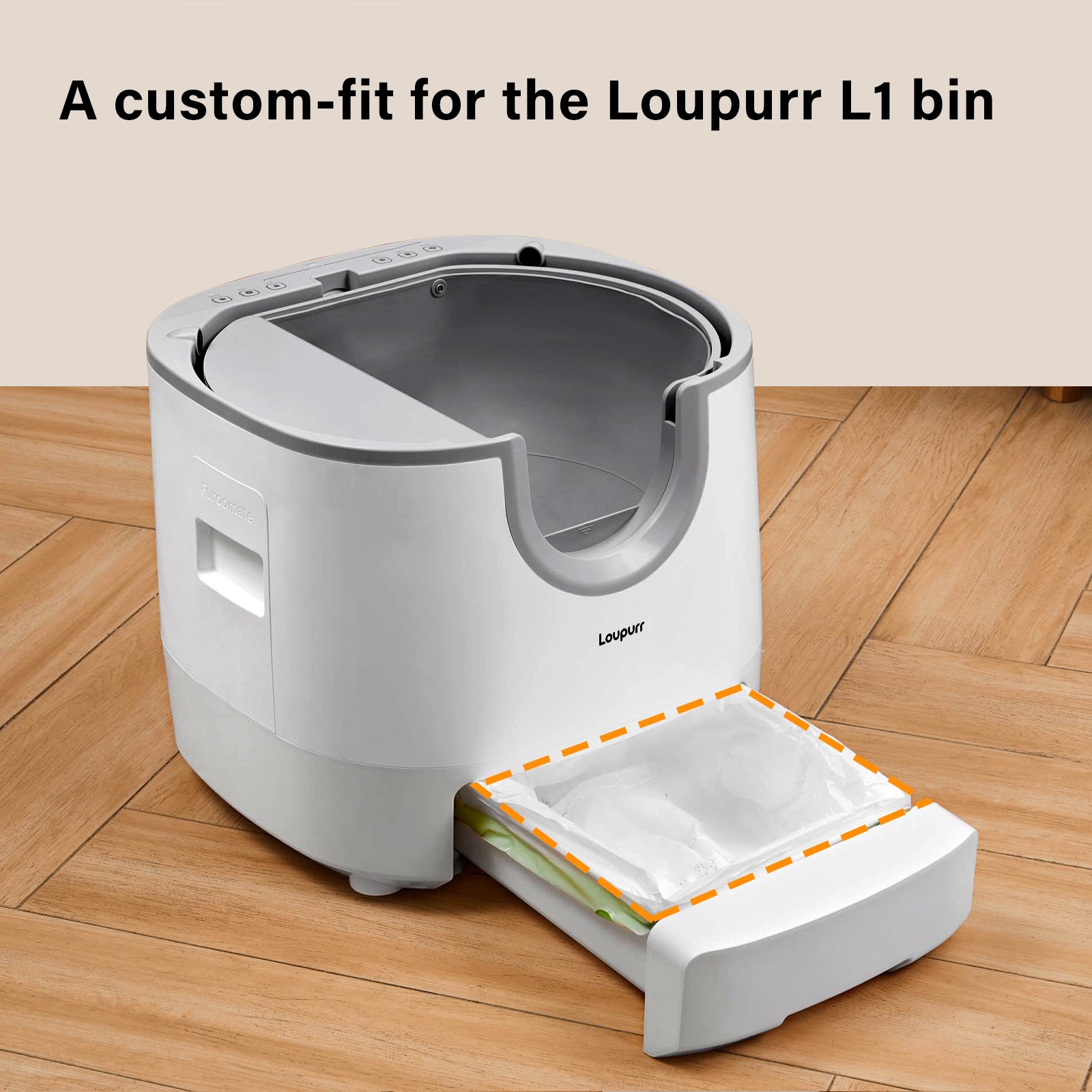 Trash Bags for Loupurr L1, 17.6lb Capacity